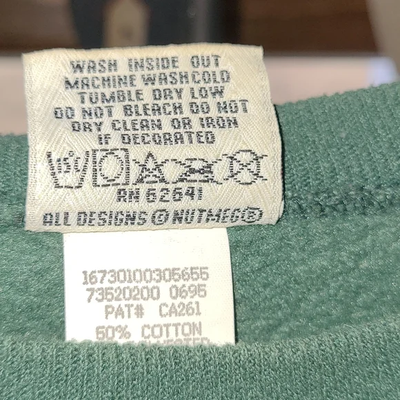 Vintage Nutmeg Mills Deer sweatshirt Large Made in USA - Picture 4 of 6